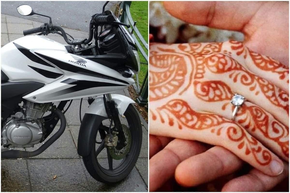 Ilustrasi pernikahan dengan mahar sepeda motor (Foto:Istimewa)