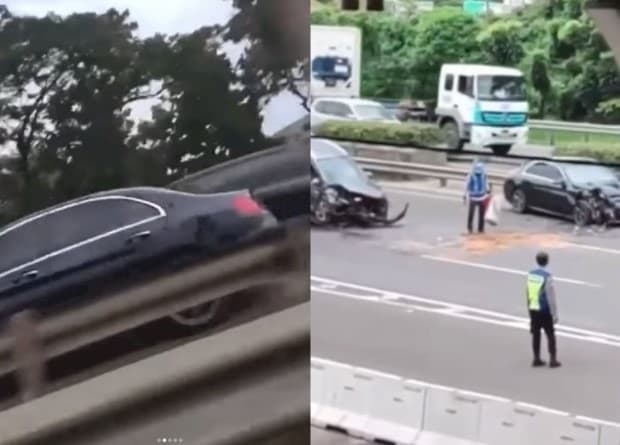 Viral mobil nekat lawan arah di jalan tol. (Foto: Instagram)