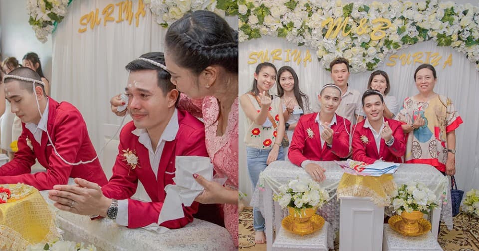 Pengantin gay asal Thailand (Foto:Istimewa)