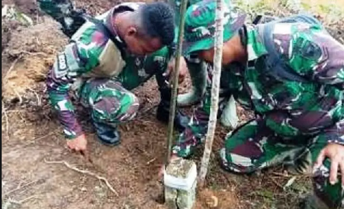 Patok Batas Negara RI di Kalimantan Barat Rusak (Foto:Istimewa)