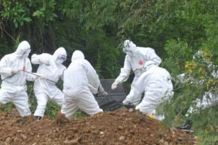 Proses Pemakaman Pasien Corona (Foto:Istimewa)