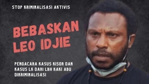 Petisi bebaskan aktivis Leo Idjie