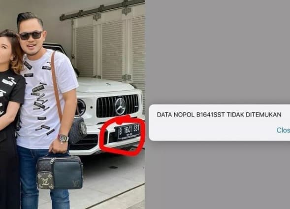 Nikita Mirzani dan Adam Deni bongkar plat mobil diduga bodong milik Crazy Rich Malang. 