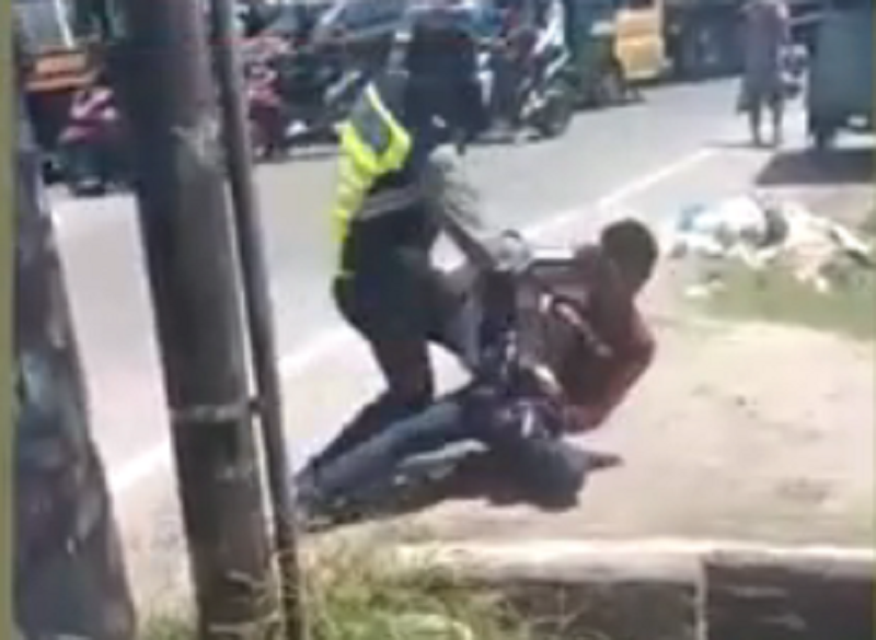 Polantas Deli Serdang Bogem Warga (Foto:Istimewa)