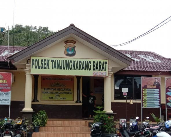 Kantor Polsek Tanjungkarang Barat (Foto:Istimewa)