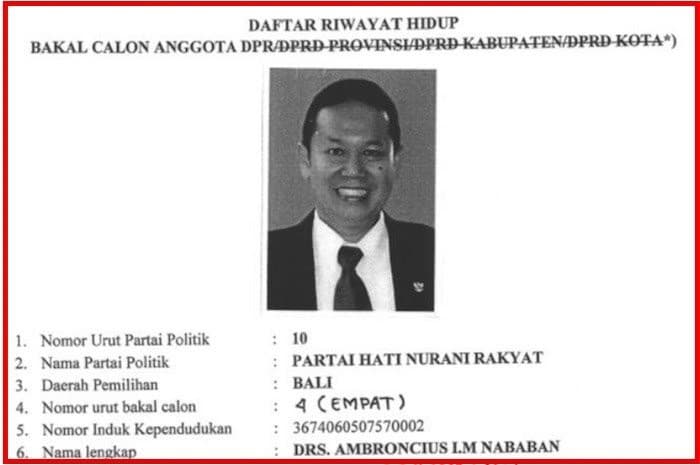 Ambroncius Nababan (Foto: Istimewa) 