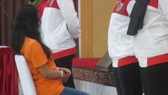 Siskaeee dalam konferensi pers di Polda DIY. (Foto: Istimewa)