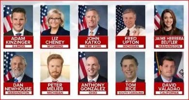 Sepuluh politisi Partai Republik yang mendukung pemakzulan Donald Trump. Foto: wionews.com