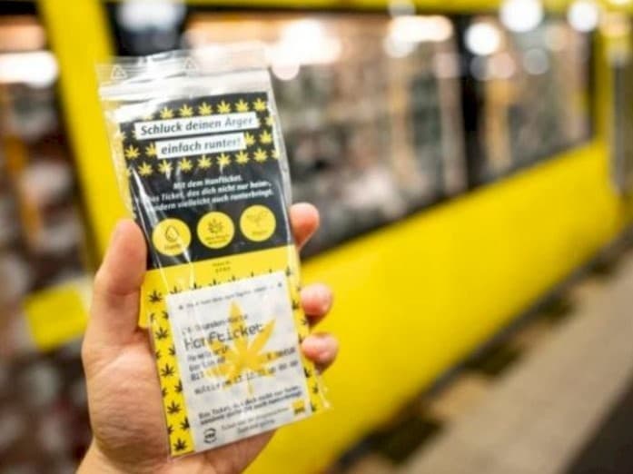 Tiket kereta api yang bisa dimakan. (Foto: Dok. The Local de)