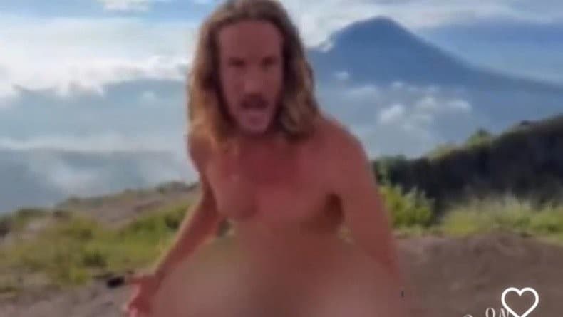 Jeffrey Douglas Craigen membuat video asusila di Gunung Batur (Foto:MPI)