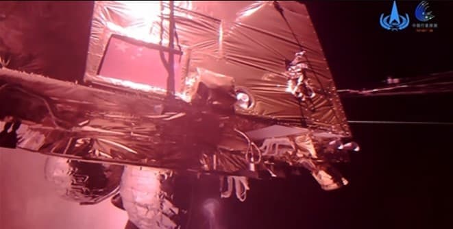 China rilis video selfie dari Planet Mars. (Foto: Xinhua)