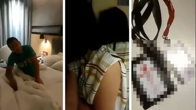 Viral istri sah gerebek suami pilot selingkuh dengan pramugari di kamar hotel. 