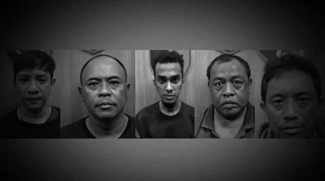 Wajah para preman yang diduga melakukan pengeroyokan terhadap anggota Kopassus dan Brimob