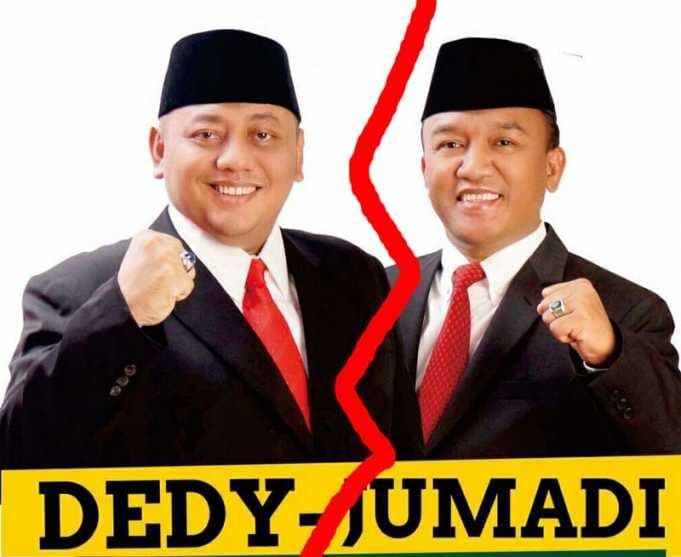 Wali Kota Tegal Dedy Yon Supriyono dan wakilnya, Muhammad Jumadi  (Foto:Istimewa)