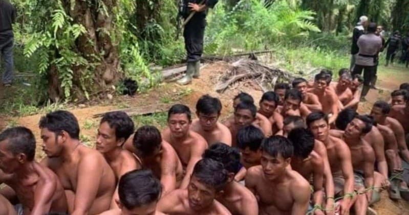 Warga yang tergabung dalam perkumpulan Petani PPPBS ditangkap (Foto:Anatara/Istimewa)