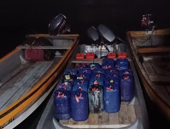 Penyelundupan BBM ilegal ke Papua Nugini (Foto: Polda Papua)