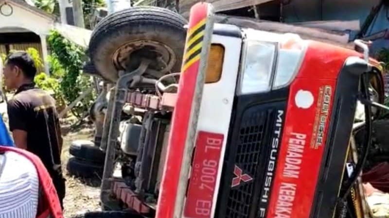Innalillahi, Anggota BPBD Aceh Barat Meninggal Terjepit Mobil Damkar