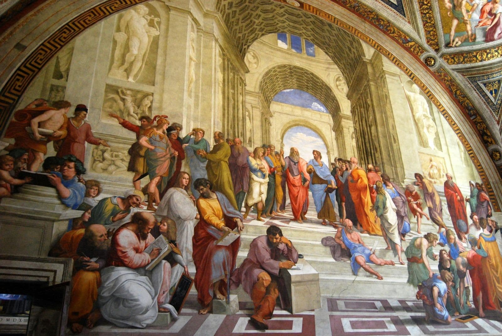 Ilustrasi Filsuf Yunani Plato dan Aristoteles (Foto: Istimewa)