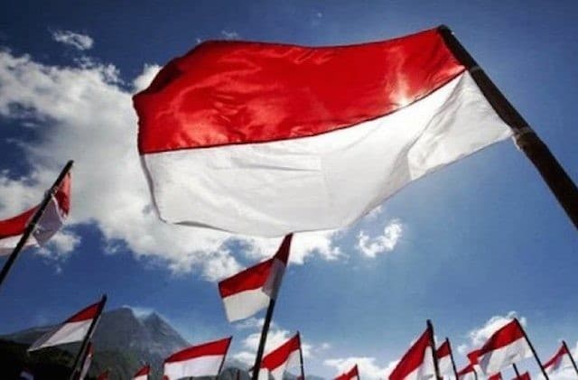 Ilustrasi bendera Indonesia