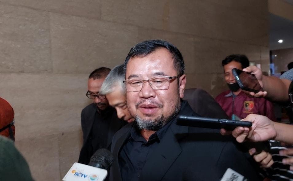 Eks Pendiri Yayasan Aksi Cepat Tanggap (ACT) di Bareskrim Mabes Polri (Foto: Hastina/REQnews)