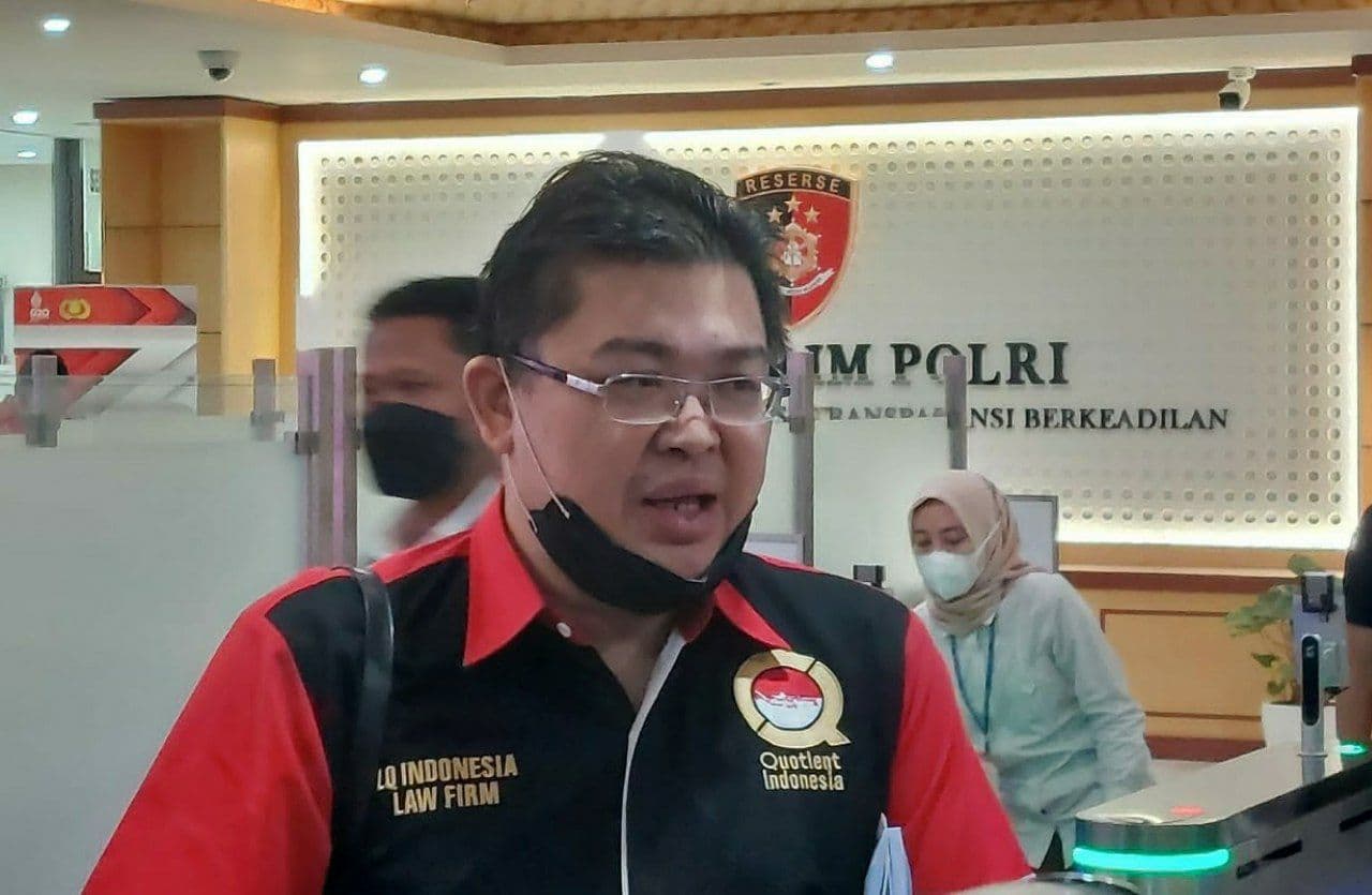 Alvin Lim saat berada di Bareskrim Polri (Foto: Hastina/REQnews)