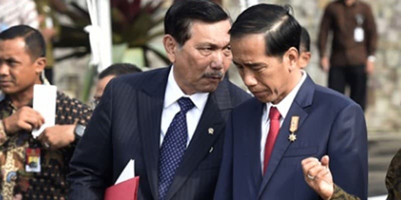Luhut Binsar Pandjaitan dan Jokowi. (Foto: Istimewa)