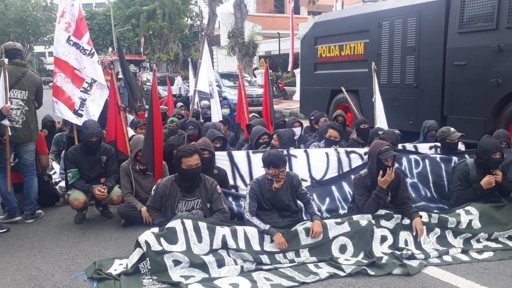 6 Anggota Anarko Ditetapkan Tersangka Kerusuhan Mayday di Semarang