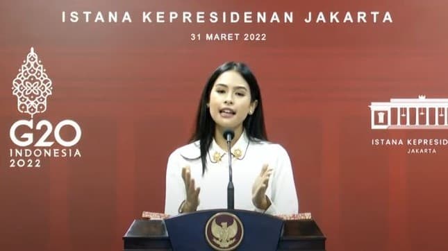 Maudy Ayunda ditunjuk jadi Jubir Presiden G20.