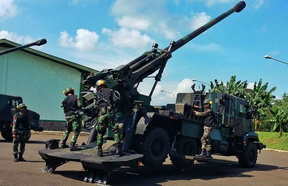 Meriam Caesar 155 TNI AD (Foto: Istimewa)
