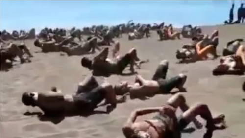 Latihan  marinir TNI Angkatan Laut (Foto:istimewa)