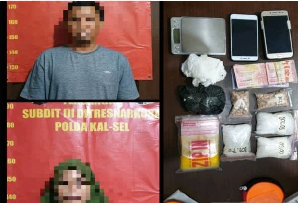 Berhijab, Wanita Asal Banjarmasin Ini Ternyata Simpan Narkoba 370 Gram di Rumahnya