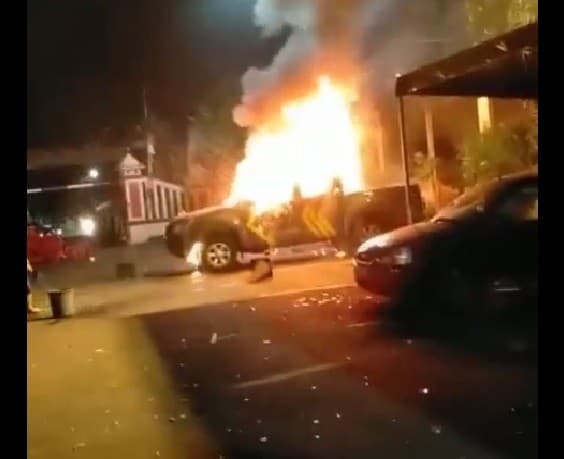 Penyerangan terjadi di Mapolsek Ciracas, Jakarta Timur, Sabtu 29 Agustus 2020 dinihari WIB