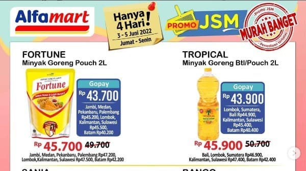 Promo JSM Alfamart 4-5 Juni 2022, Serbu Moms! Beras, Susu hingga Minyak Goreng Banjir Diskon...