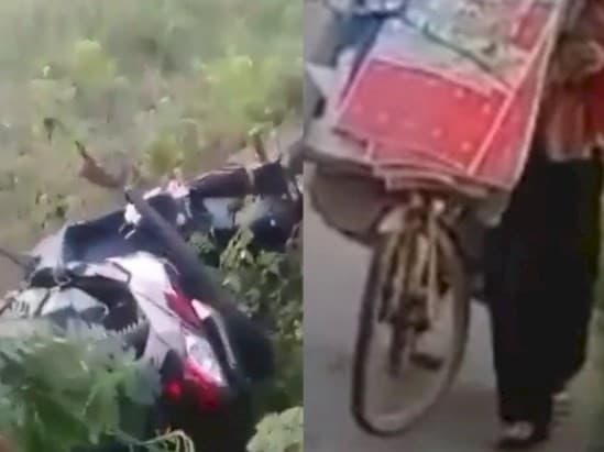 Aksi heroik penjual mainan di Bekasi jadi sorotan. (Foto: Instagram)