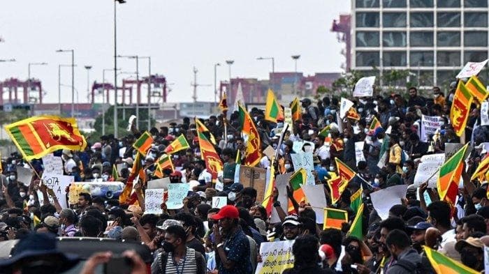 Sri Lanka Bangkrut (Foto:Ishara S. KODIKARA / AFP)