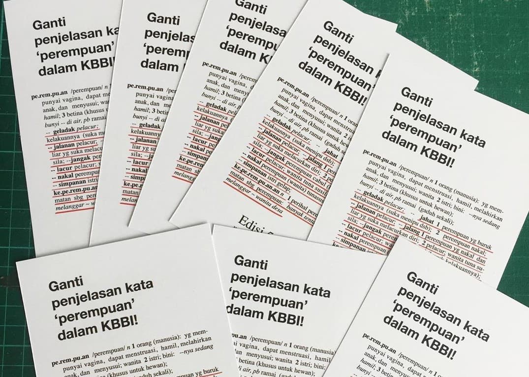 Viral! Ganti Penjelasan Kata 'Perempuan' Dalam KBBI! (Foto: Istimewa)