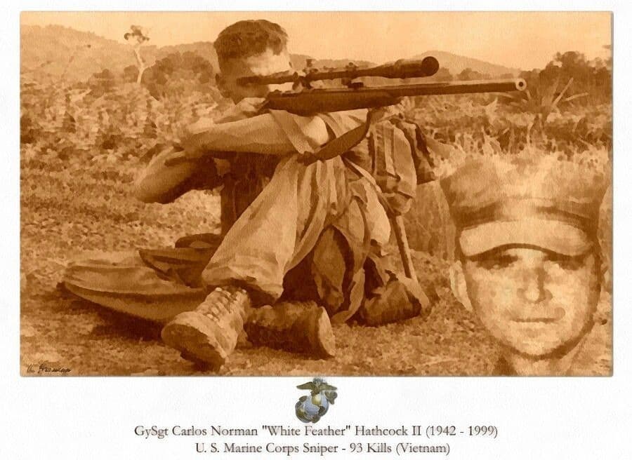 Carlos Hathcock Si Bulu Putih dari Perang Vietnam
