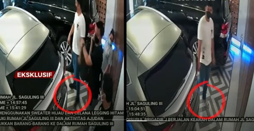 Diduga ada kejanggalan di video CCTV rumah dinas Ferdy Sambo yang merekam momen sebelum Brigadir Joshua dibunuh. (Foto: Youtube)