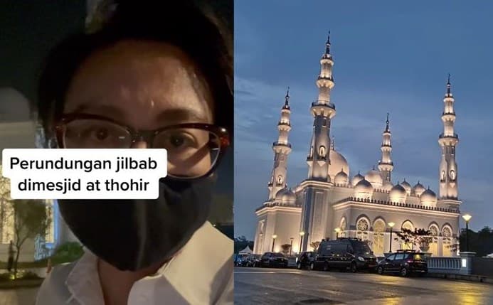 Viral wanita mengaku dilarang salat di Masjid Erick Thohir karena tak berhijab.