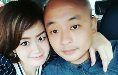 Pelaku penganiayaan perawat RS Siloam Palembang, Jason Tjakrawinata bersama istrinya Mel Melisa