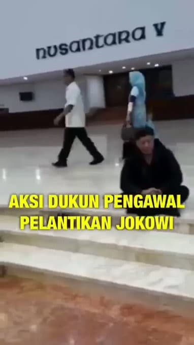 Viral Video Pelantikan Jokowi Dijaga Nyi Roro Kidul dan Nyi Blorong