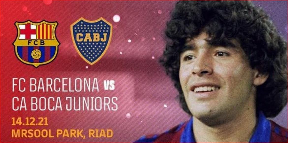 Peringati Satu Tahun Kematian Diego Maradona, Arab Saudi Gelar Laga Barcelona-Boca Juniors