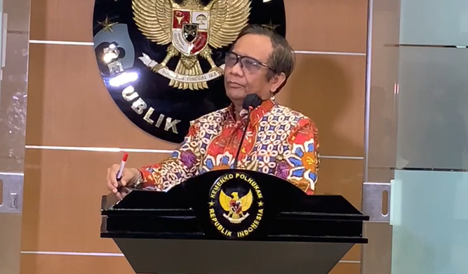 Menko Polhukam Mahfud MD  (Foto: YouTube/Kemenko Polhukam RI)