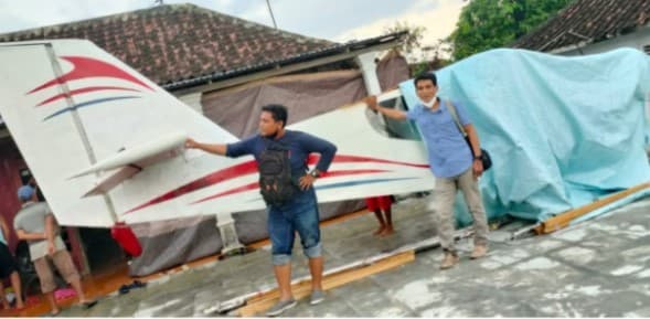 Pesawat terbang buatan Heri Suyanto. (Foto: Istimewa)
