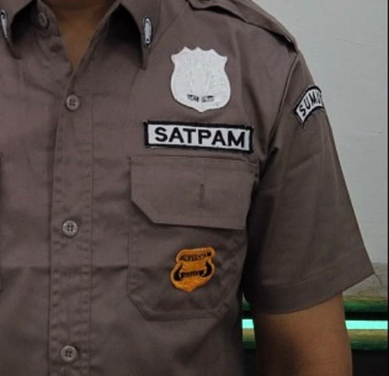 Ilustrasi warna seragam Polri dan Satpam (Foto: Istimewa)