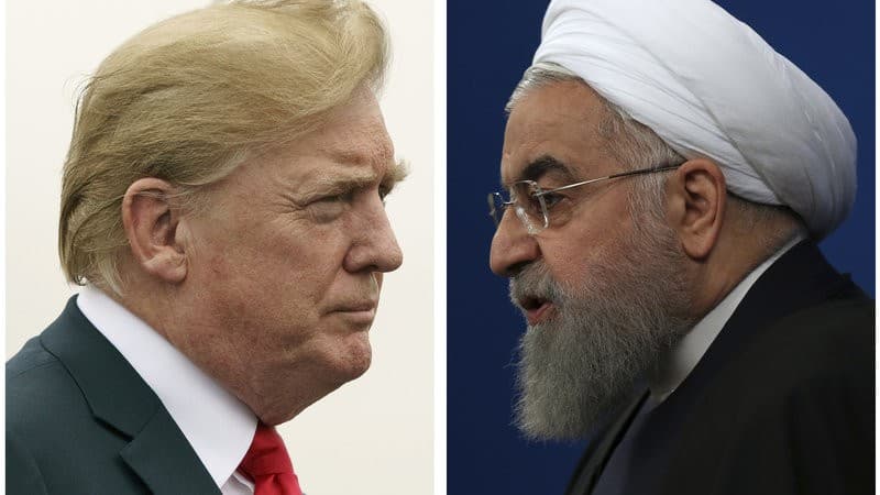 Donald Trump dan Hassan Rouhani