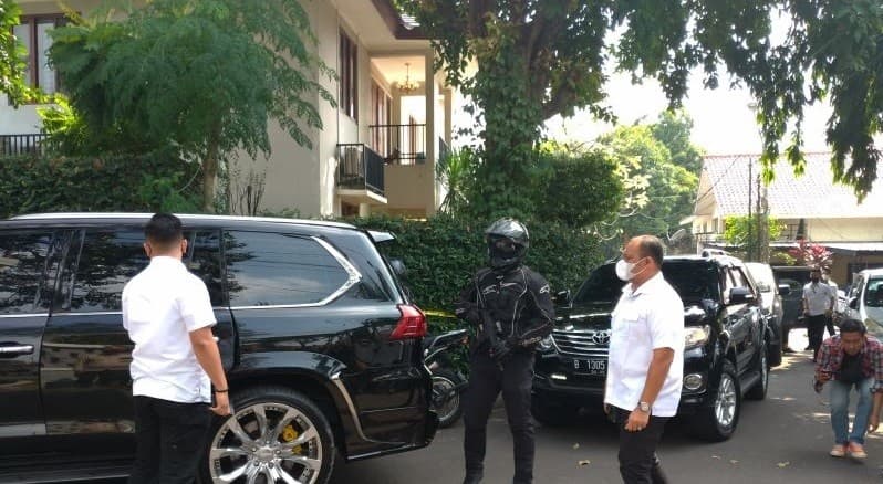 Timsus Polri mendalami uji balistik dikediaman Ferdy Sambo (Foto:Antara)