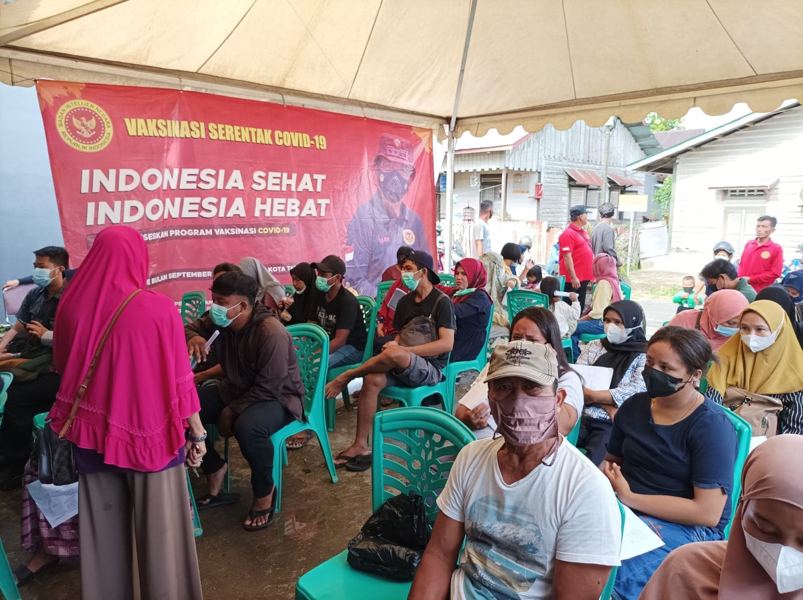 Vaksinasi BIN Kaltara di Posko Trengginas Karang Anyar, Tarakan