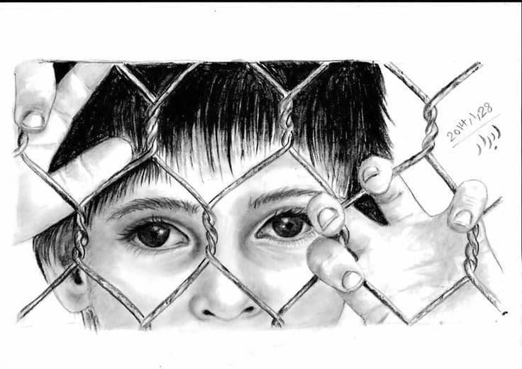 Yatim piatu (ilustrasi - Pinterest/abrar ALameliy)