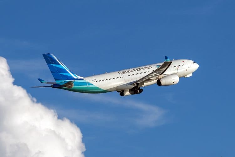 Ilustrasi pesawat Garuda Indonesia(SHUTTERSTOCK/EXPOSE)